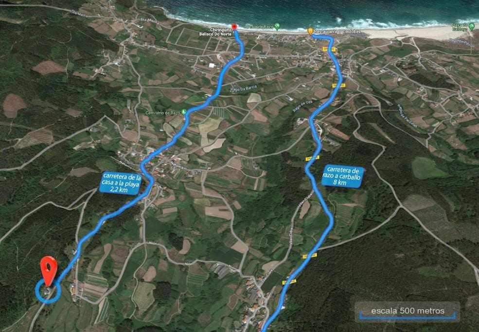 Вилла Ag Casa Anema 10 Huespedes A 2Km De La Playa Razo Ла-Корунья Экстерьер фото